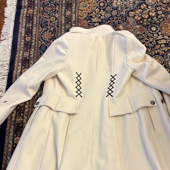 Moda International Classic Cream Trench Coat - Picture 6 of 10